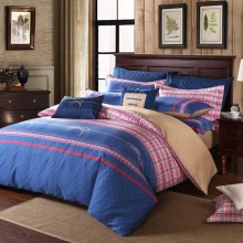 Jiuzhou Deer Home Textile High count High density 4-piece cotton bedding twill printing double set N