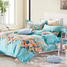 全棉斜纹印花床上四件套纯棉 床单被罩被套款 床上用品 爱丽丝 1.8米床/被套2.0x2.3